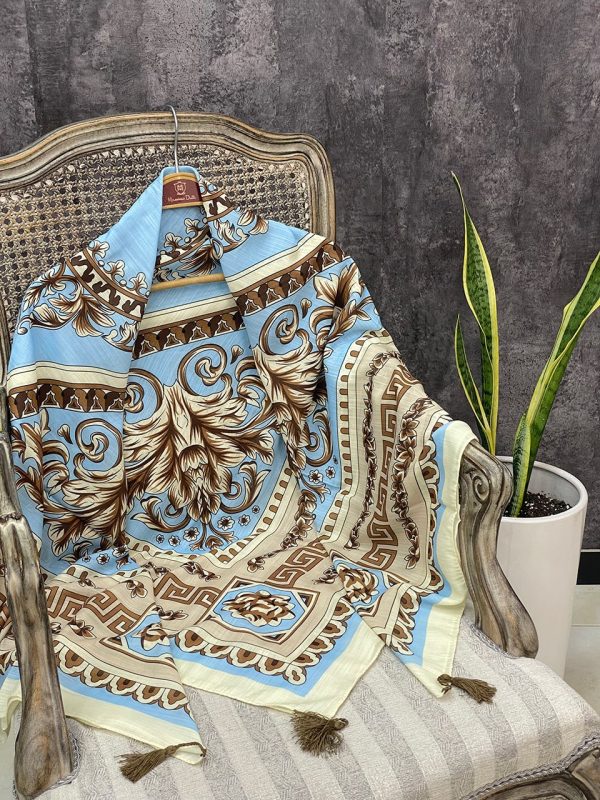 روسری قواره 140 نخی عمده خدادوست رشت