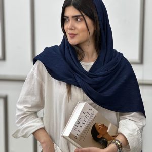 شال پلیسه نخی تابستانه خنک شال و روسری عمده خدادوست رشت