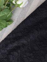شال مشکی میکس طرح دار توری محرمی عمده رشت خدادوست