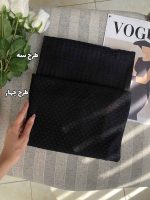 شال مشکی میکس طرح دار توری محرمی عمده رشت خدادوست