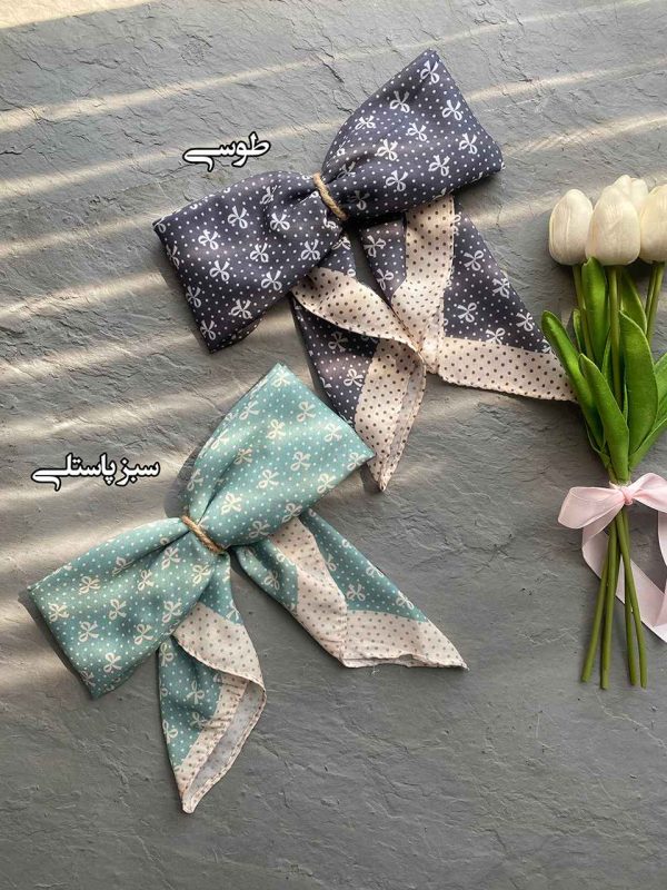 مینی اسکارف پاپیون نخی رشت عمده خدادوست
