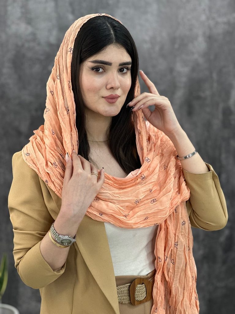 شال حریر چروک پروانه رشت عمده خدادوست