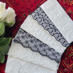 هدبند دانتل حاشیه دار مجلسی رشت عمده خدادوست