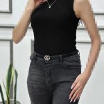 کراپ نخ پنبه گرم بالا یقه رومی گردنی لباس عمده خدادوست