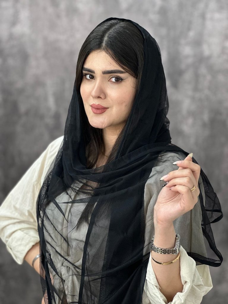 شال توری دورگان دوزی شده عمده خدادوست رشت