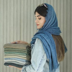 شال کنفی وارداتی ترند پاییزه عمده خدادوست شال و روسری رشت