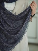 شال حصیری خطی پاییزه شال و روسری پوشاک عمده خدادوست