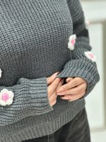 بافت آکرولیک زمستانه گل بابونه لباس رشت عمده خدادوست