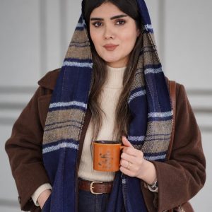 شال موهر پشمی چهارخونه کالکشن زمستونی عمده خدادوست رشت