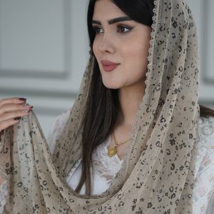 شال حریر وارداتی پلنگی دوردانتل عمده خدادوست