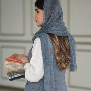 شال وارداتی موجی حریر مافیای شال و روسری عمده خدادوست