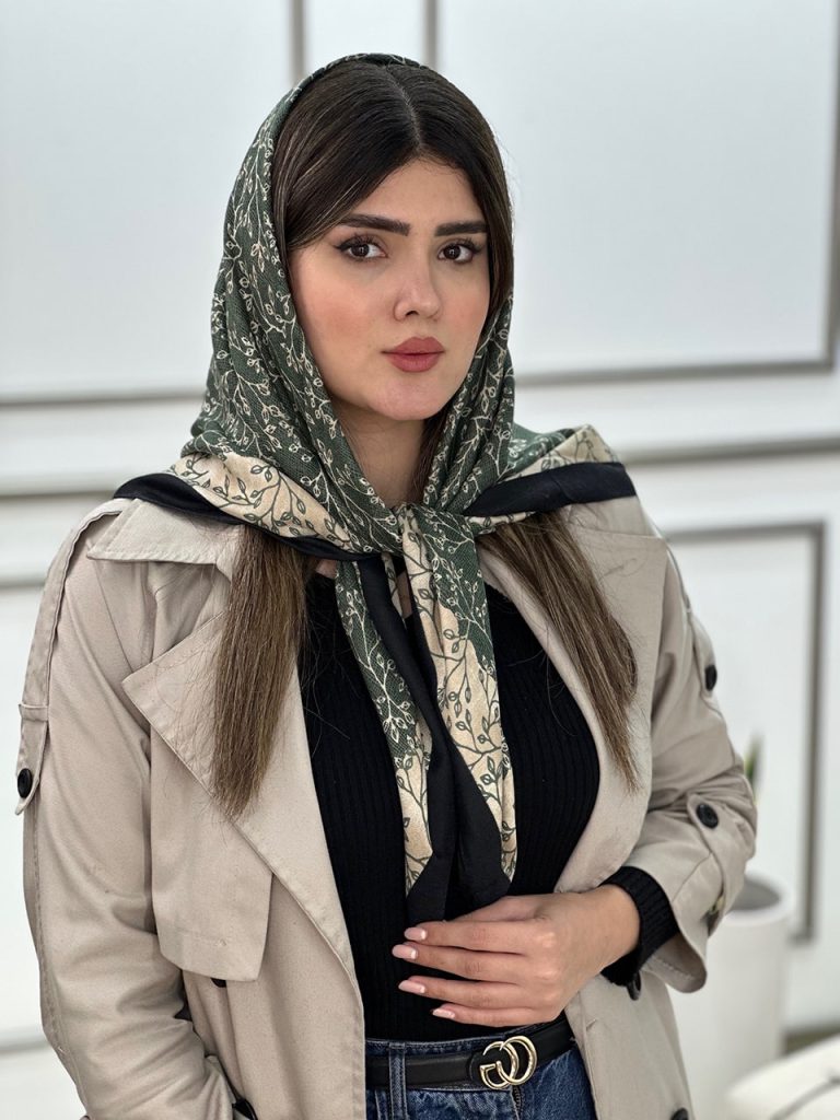 روسری ماردانه قواره 100 گلی نخی روز مادر رشت عمده خدادوست