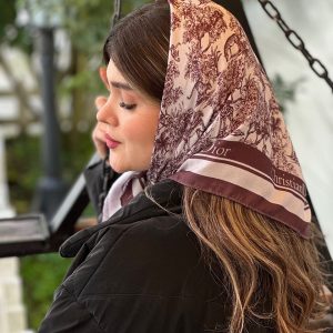 مینی اسکارف نخی لمه دار کریستین دیور عمده خدادوست رشت