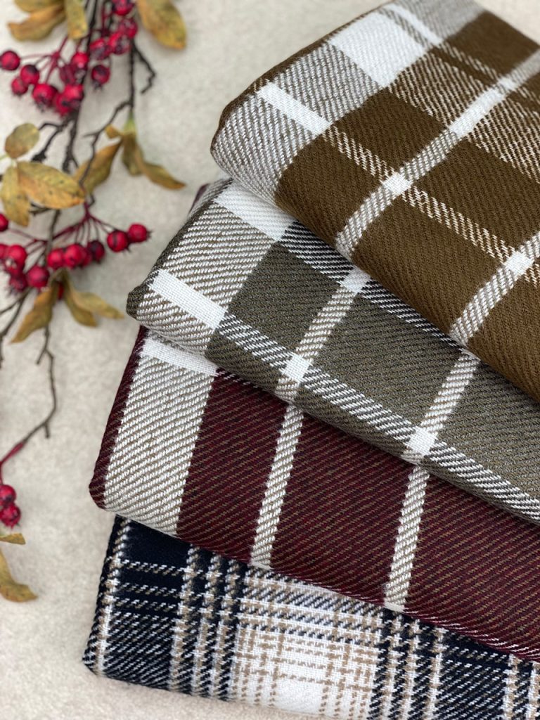 شال موهر چهار خونه پاییزه زمستونه عمده خدادوست