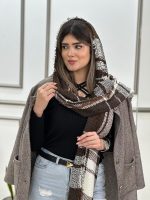 شال بوکله قهوه ای ترند عمده خدادوست رشت
