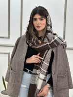 شال بوکله قهوه ای ترند عمده خدادوست رشت