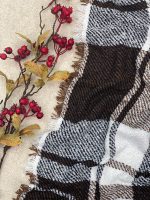 شال بوکله قهوه ای ترند عمده خدادوست رشت