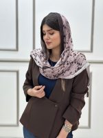 شال پلیسه لمه دار گل (2140) - Image 2