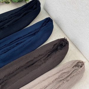 شال حصیری لمه دار دور ریش مافیای شال و روسری عمده خدادوست رشت