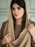 شال بافت حصیری تک رنگ پوشاک عمده خدادوست رشت