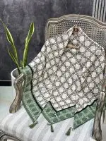 روسری قواره 120 عمده خدادوست رشت سبز سیج