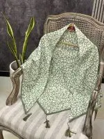 روسری قواره 120 عمده خدادوست رشت سبز سیج