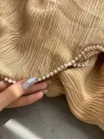 شال پلیسه دور مرواریدی وارداتی عمده خدادوست رشت