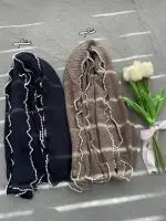 شال پلیسه دور مرواریدی وارداتی عمده خدادوست رشت