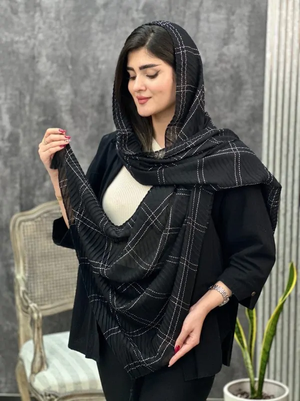 شال پلیسه کوک دوزی عمده خدادوست رشت