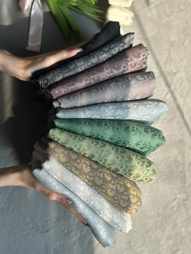 روسری ابریشم 3 فاز دورو عمده رشت خدادوست