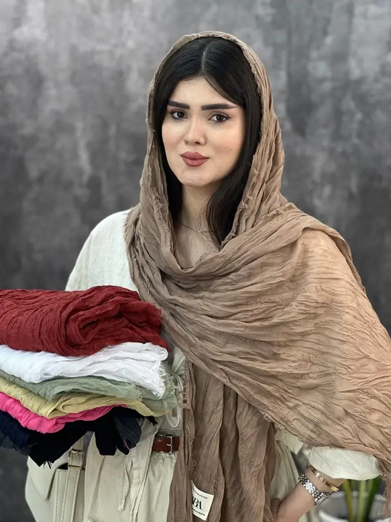 شال دور ریش زارا نخی عمده خدادوست رشت