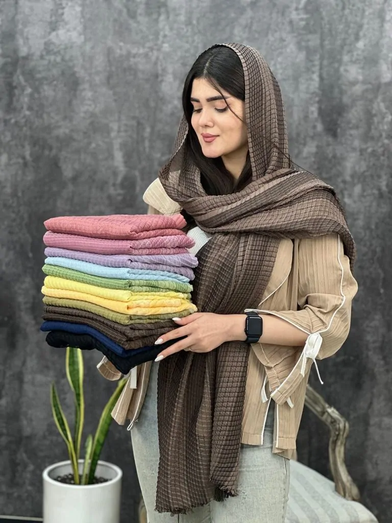 شال پلیسه حصیری عمده رشت خدادوست